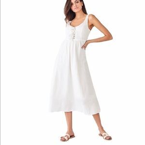 Who What Wear White Summer Dress Small with Pockets